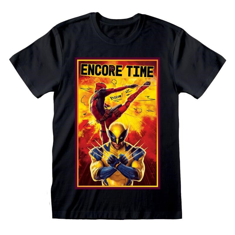 Deadpool 3 - Encore Time (Unisex Black T-Shirt) Medium