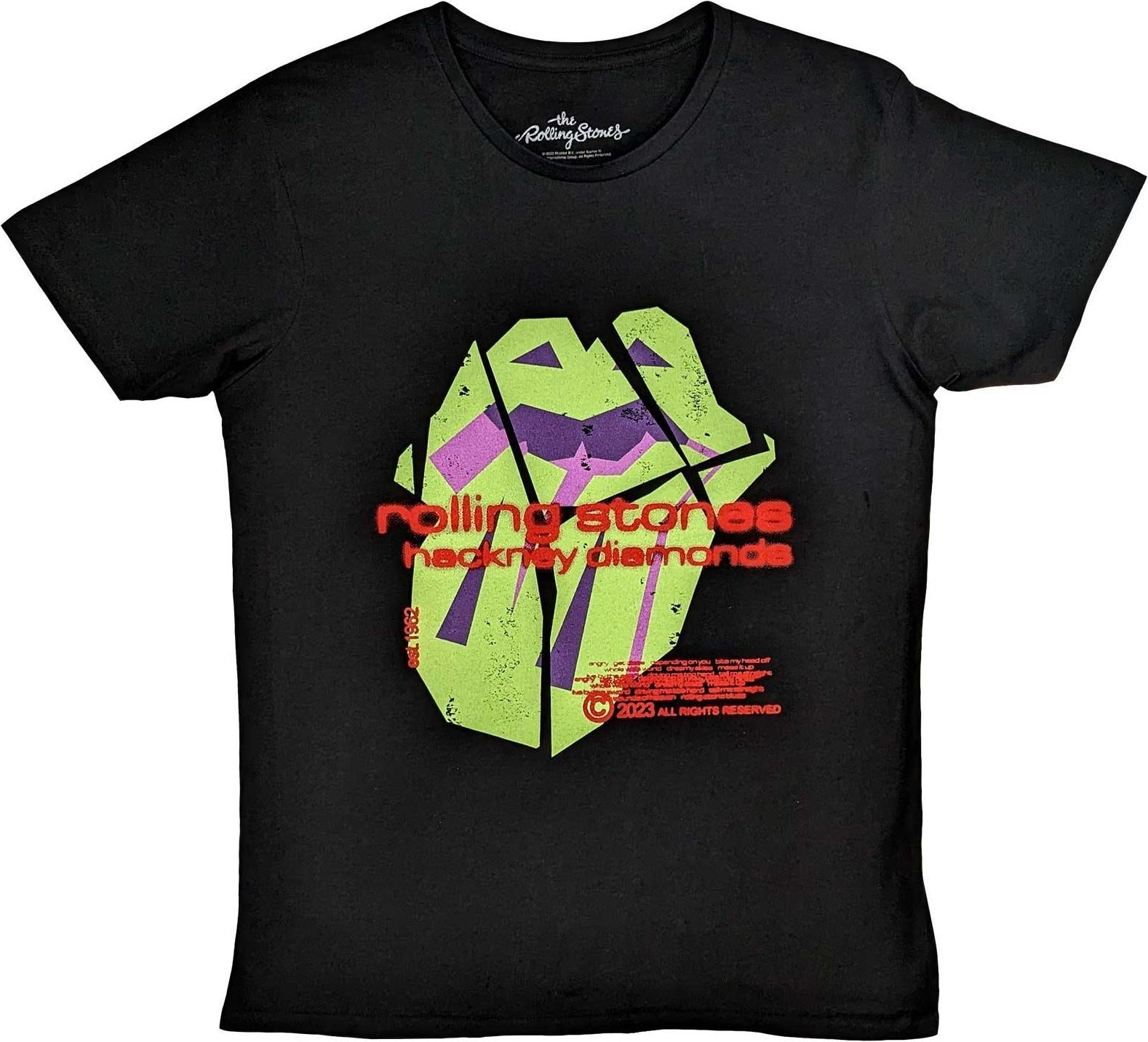 Rolling Stones (The): Hackney Diamonds Neon Tongue (T-Shirt Unisex Tg. 2XL)