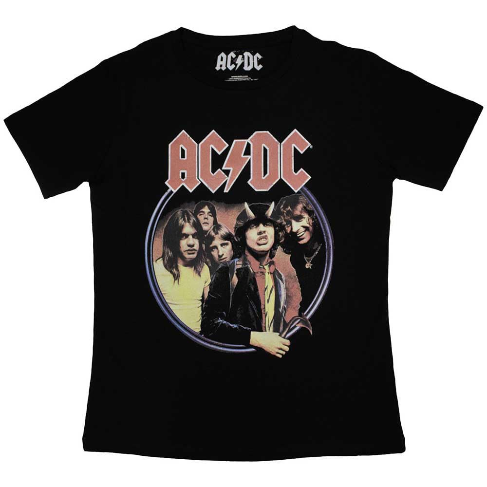 Ac/Dc: Rock Off - Highway To Hell Circle (T-Shirt Donna Tg. S)