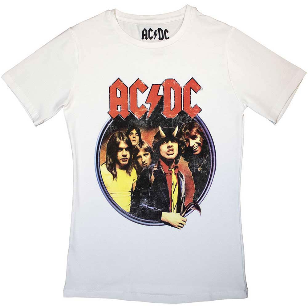 Ac/Dc: Rock Off - Highway To Hell Circle (T-Shirt Donna Tg. S)