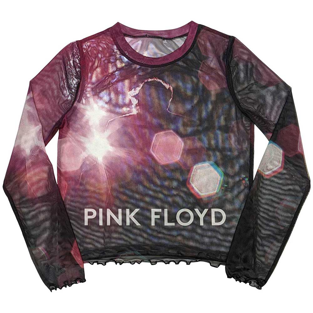 Pink Floyd Ladies Crop Top: Knebworth 90 (Mesh) (Small)