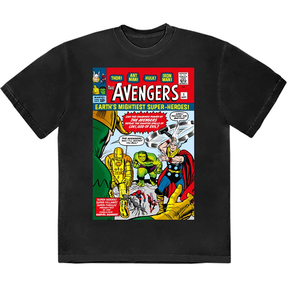 Marvel Comics: Rock Off - Earth's Mightiest... Comic Cover (T-Shirt Unisex Tg. M)