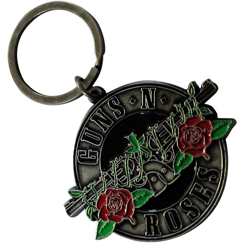 Guns N Roses - Guns N' Roses Keychain: Silver Circle Logo