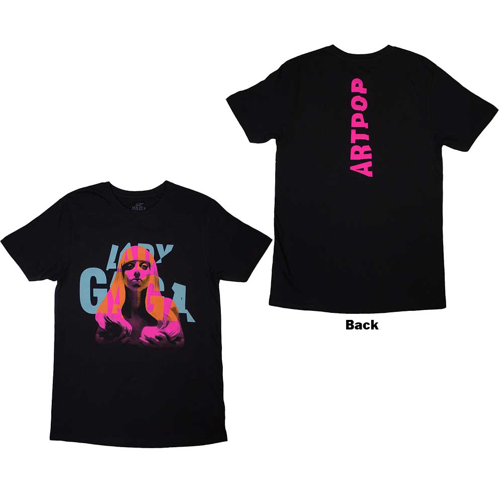 Lady Gaga: Rock Off - Artpop Cover Back Print (T-Shirt Unisex Tg. L)