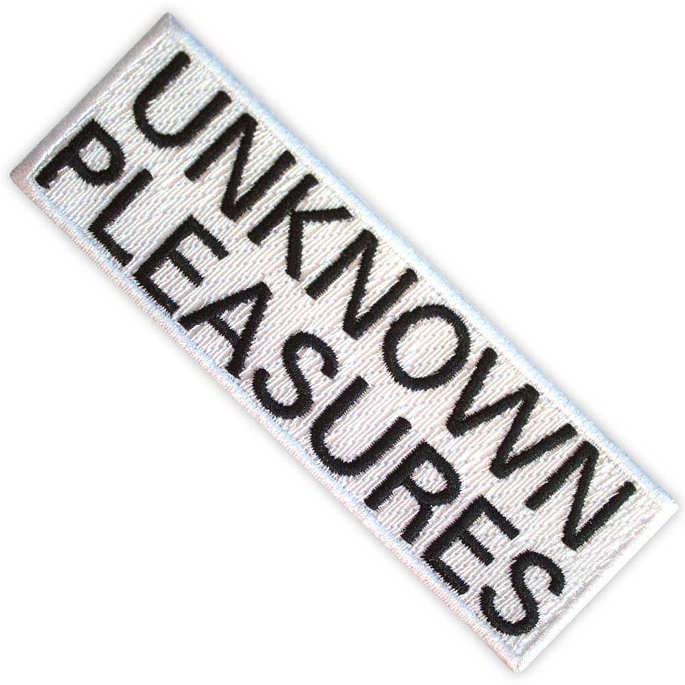 Joy Division - Joy Division Standard Woven Patch: Unknown Pleasures Text