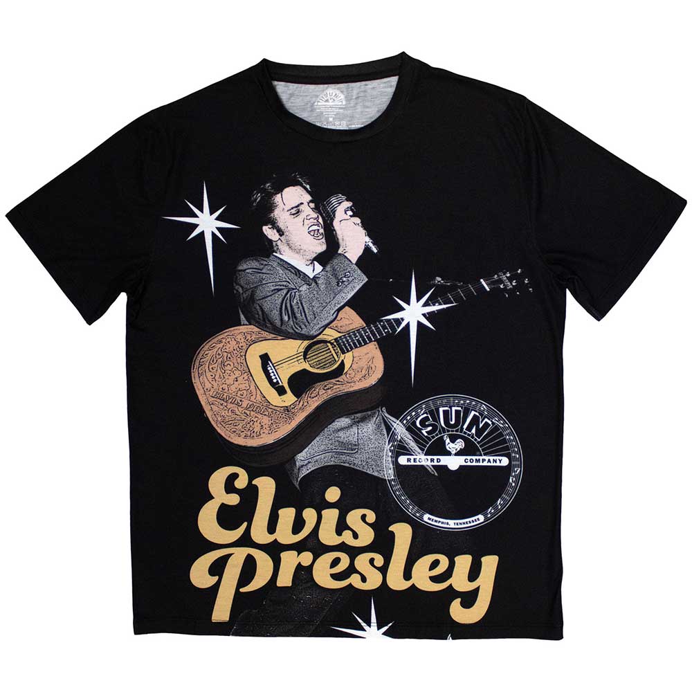 Sun Records: Rock Off - Elvis Mic (T-Shirt Unisex Tg. L)