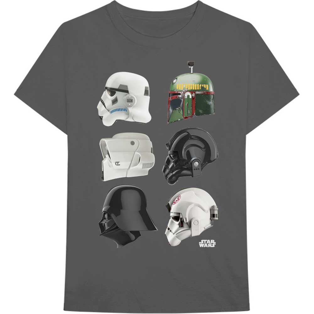 Child Sku - Star Wars Unisex T-Shirt: Helmet Profiles (Large)