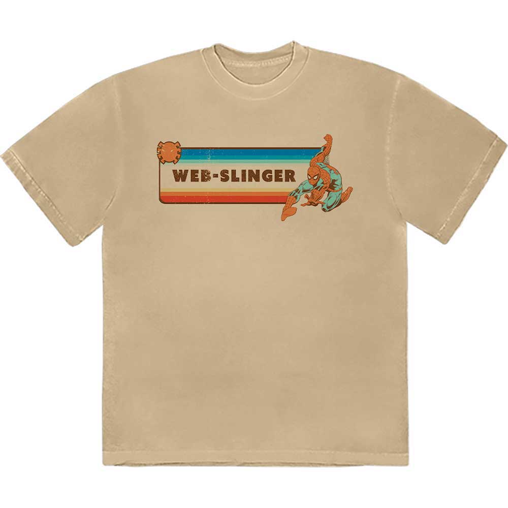 Marvel Comics: Rock Off - Spider-Man Web-Slinger (T-Shirt Unisex Tg. M)