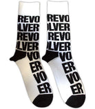 Beatles (The): Rock Off - Revolver Text Repeat (Calzini Unisex Uk Size 7 - 11)