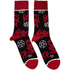 Slayer: Rock Off - Logos And Pentegrams (Calzini Unisex Uk Size 7 - 11)