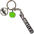 Beatles - The - The Beatles Keychain: Text Logo Drop T Drum & Apple Charms