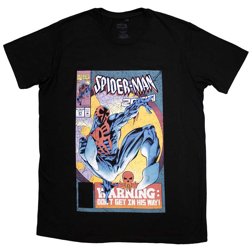Marvel Comics: Rock Off - Spider-Man Warning Comic Cover (T-Shirt Unisex Tg. S)