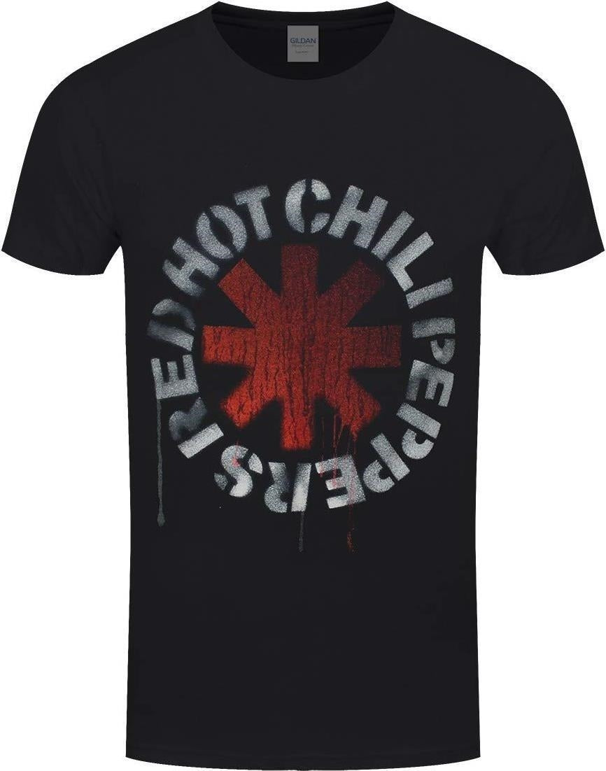 Red Hot Chili Peppers: Rock Off - Stencil (T-Shirt Unisex Tg. L)