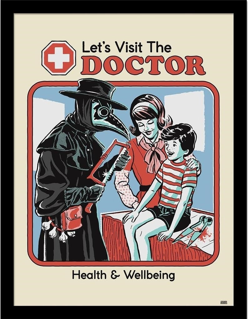 Steven Rhodes (Lets Visit The Doctor) Collector Print (Framed)