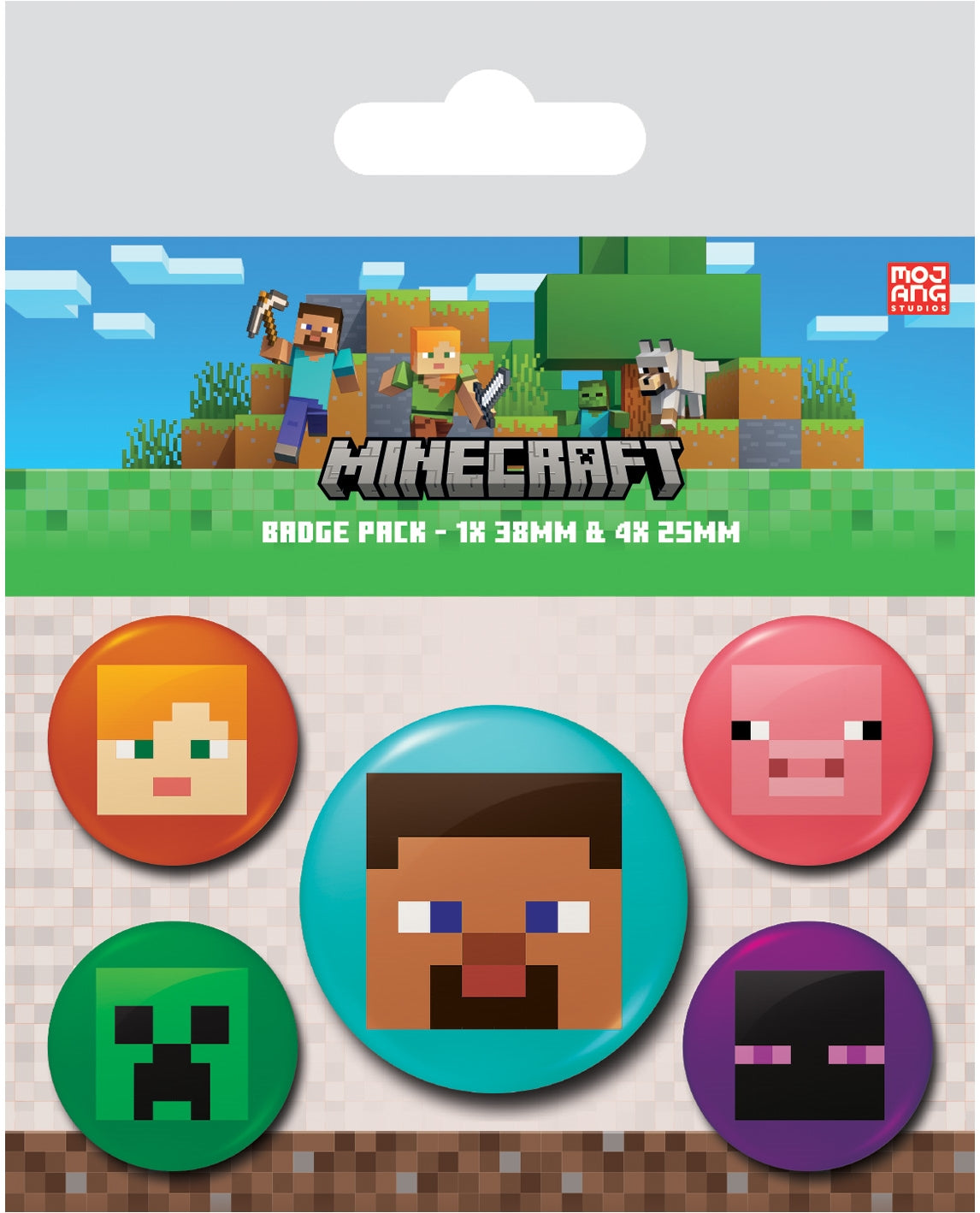 Pyramid: Minecraft (Faces) Badge Pack