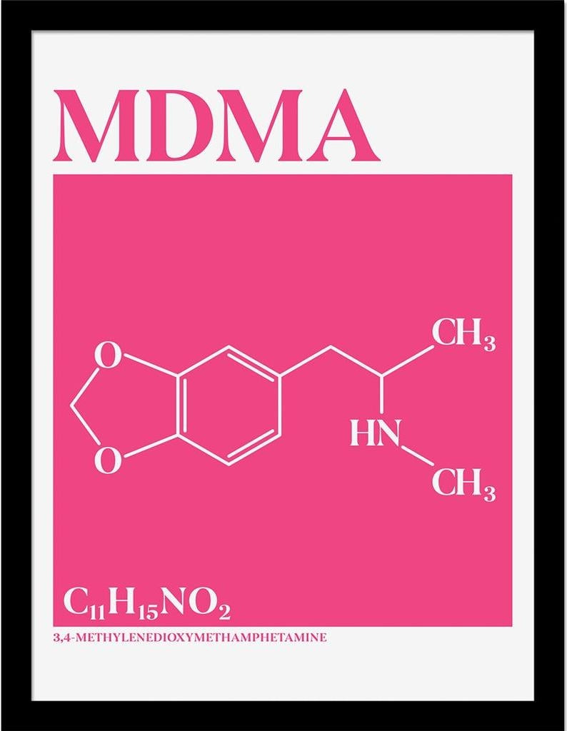 Drug Science (Mdma) Collector Print (Framed)