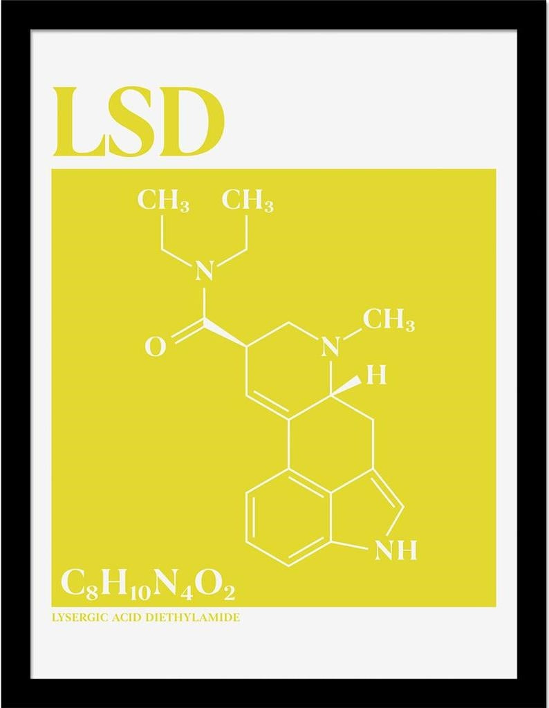 Drug Science (Lsd) Collector Print (Framed)