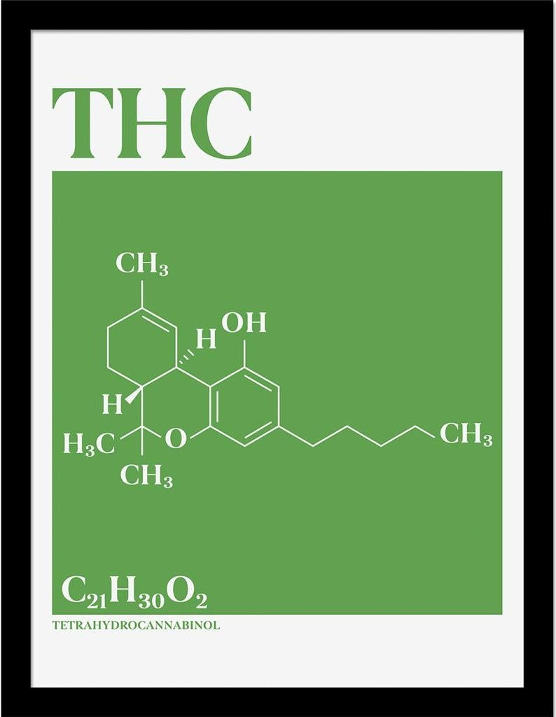 Drug Science (Thc) Collector Print (Framed)