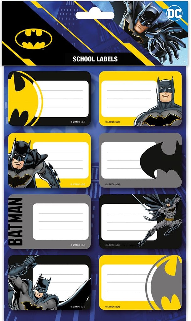 Dc Comics: Pyramid - Batman - Core (School Labels / Etichette Scolastiche)