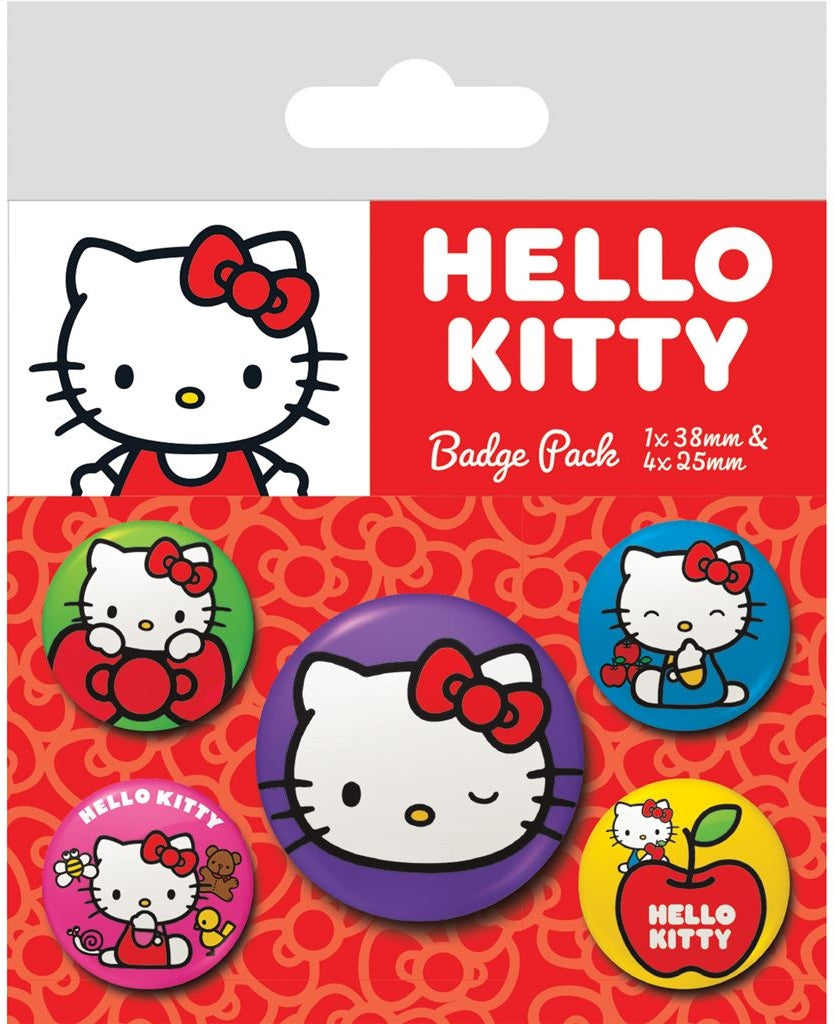 Pyramid: Hello Kitty (Colourful Poses) Badge Pack