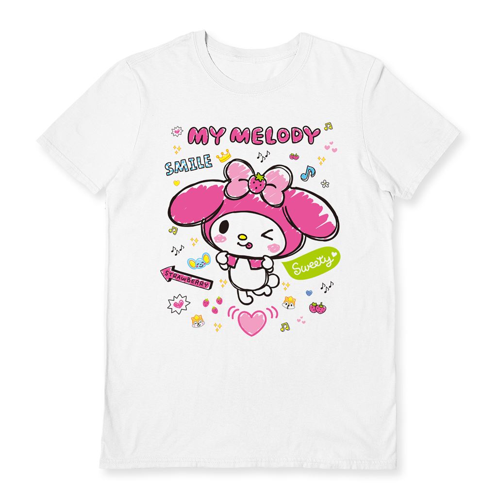 Sanrio (My Melody - Sweety) White S Unisex T-Shirt