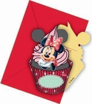 Disney: Minnies Cafe - 6 Inviti Con Busta