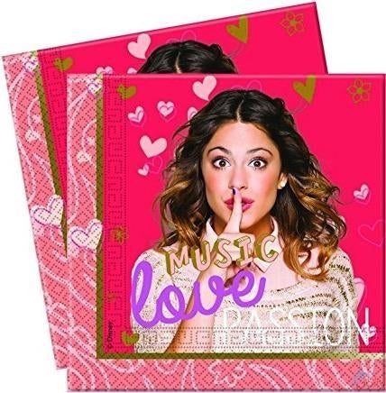 Disney: Violetta - Music Passion - 20 Tovaglioli Di Carta