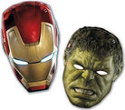 Marvel: Avengers - Age Of Ultron - 6 Maschere Hulk / Iron Man
