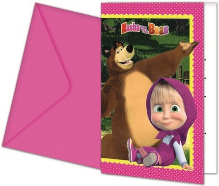 Masha E Orso - 6 Inviti Con Busta