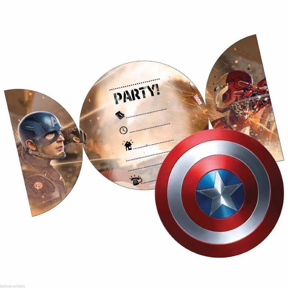Marvel: Captain America - Civil War - 6 Inviti Con Busta