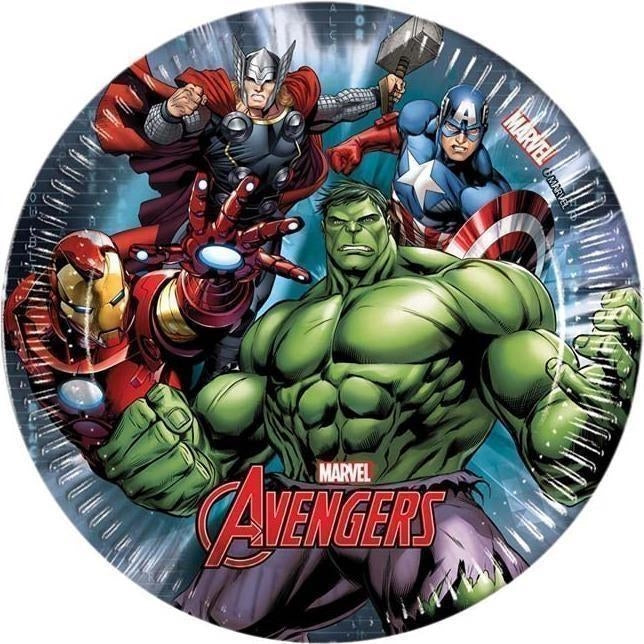 Marvel: Avengers - Power - 8 Piatti 20 Cm