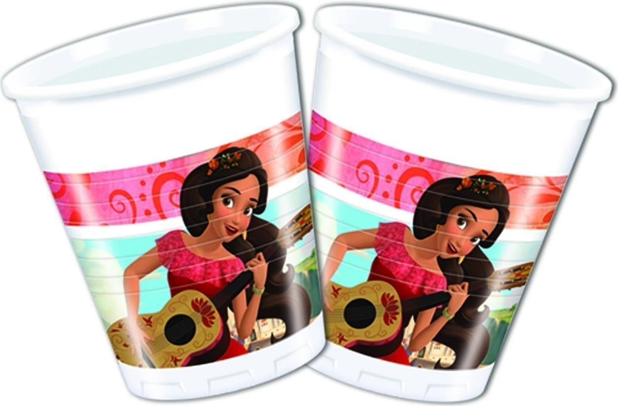 Disney: Elena Di Avalor - 8 Bicchieri Plastica 200 Ml