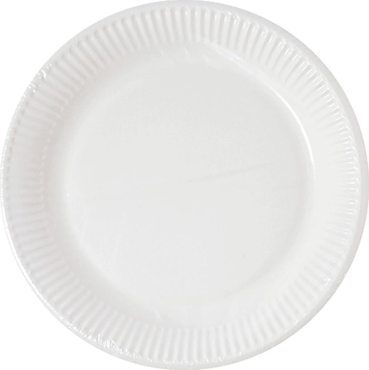 Party: Piatto Carta Fsc 16 Cm Bianco Compostabile Q
