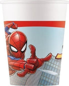Bicchiere Carta 8 Pz Fsc * Spiderman Crime Fig Q. Bicchiere Carta 200 Ml Fsc Spiderman Crime Fighter