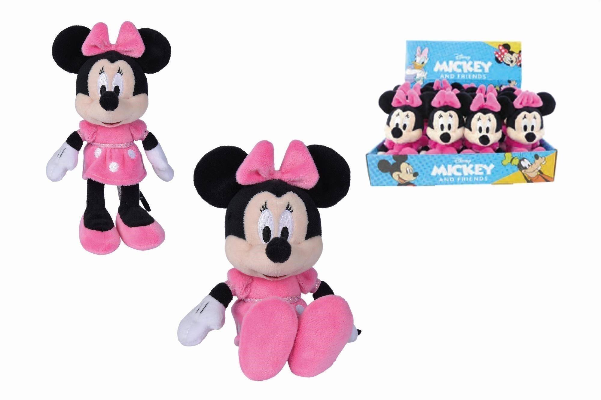 Disney: Simba Toys - Minnie Peluche 20 Cm Abito Fucsia