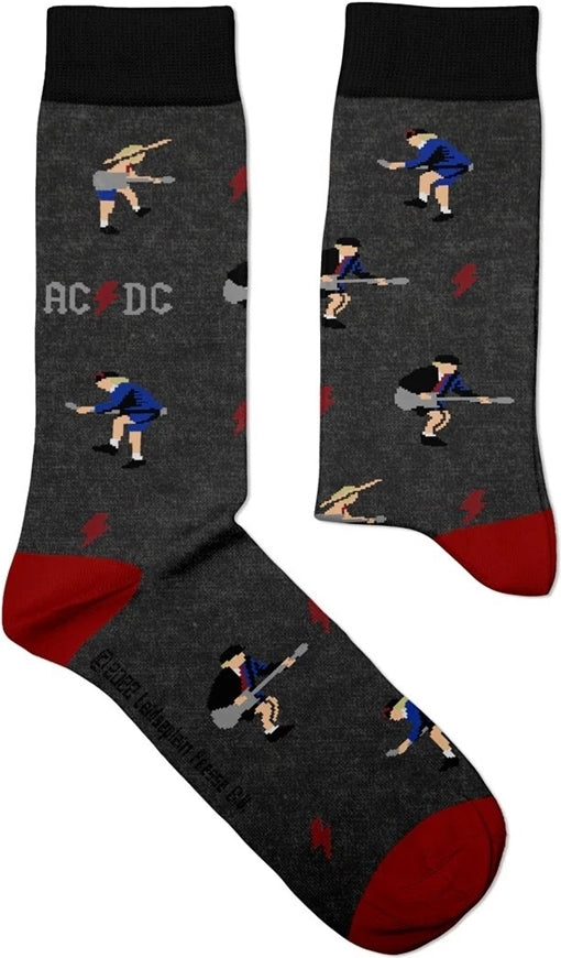 Ac/Dc - Angus Young (Eur 36-40/Uk 4-7/Us 4?-7?) Sock