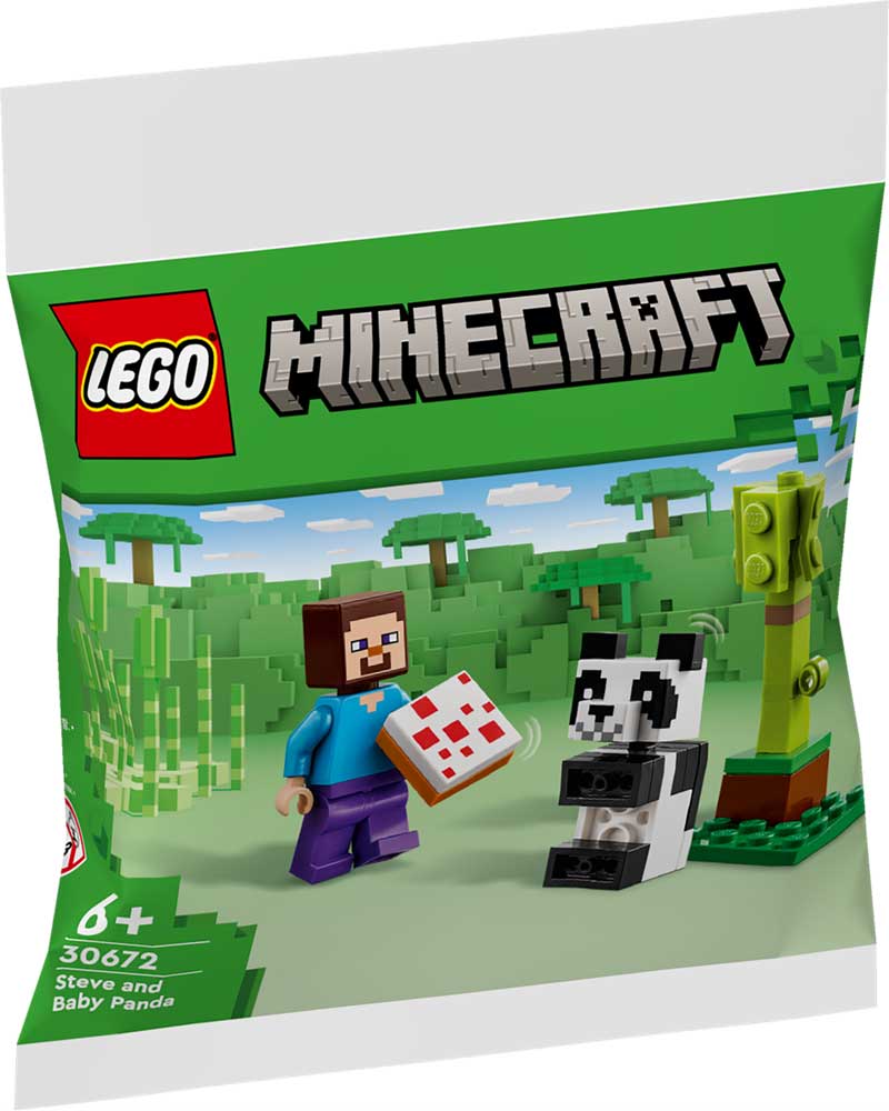 Lego: 30672 - Recruitment Bags - Minecraft - Steve E Baby Panda