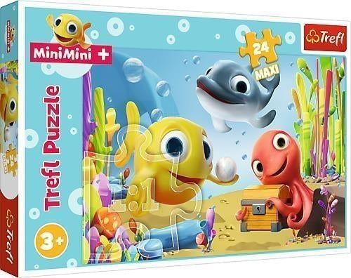 Trefl: Puzzle 24 Maxi - Happy Fish / Canal + Rybka Minimini
