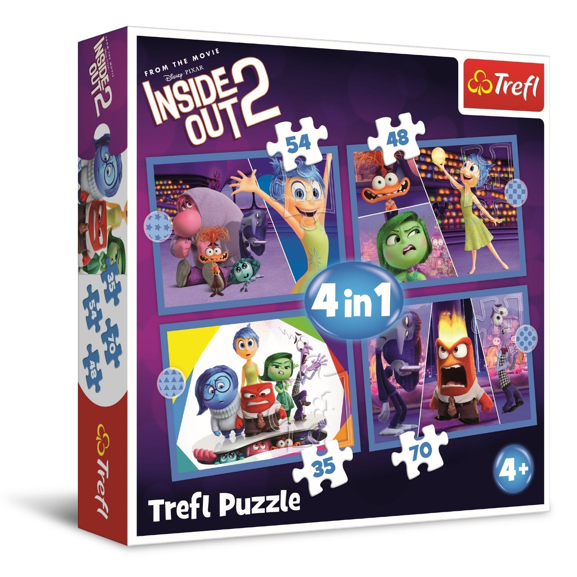 Disney: Puzzle 4In1 - Inside Out 2 - Emotions Rule