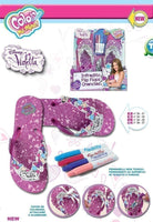 Disney: Violetta - Flip Flops Infradito Colorabili Con 4 Pennarelli