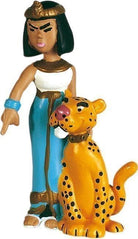 Asterix: Plastoy - Mini Figure Cleopatra Con La Pantera Altezza 6,9 Cm