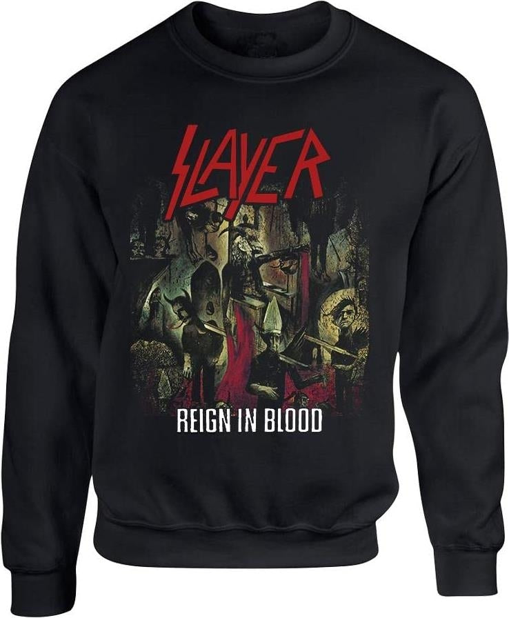 Slayer: Reign In Blood (Felpa Unisex Tg. S)