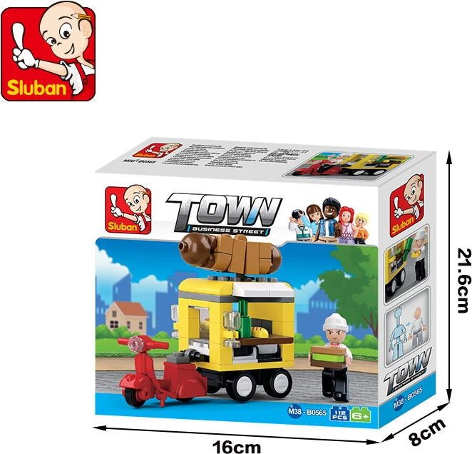 Sluban: Citta - Moto-Chiosco Degli Hot Dog 112 Pz