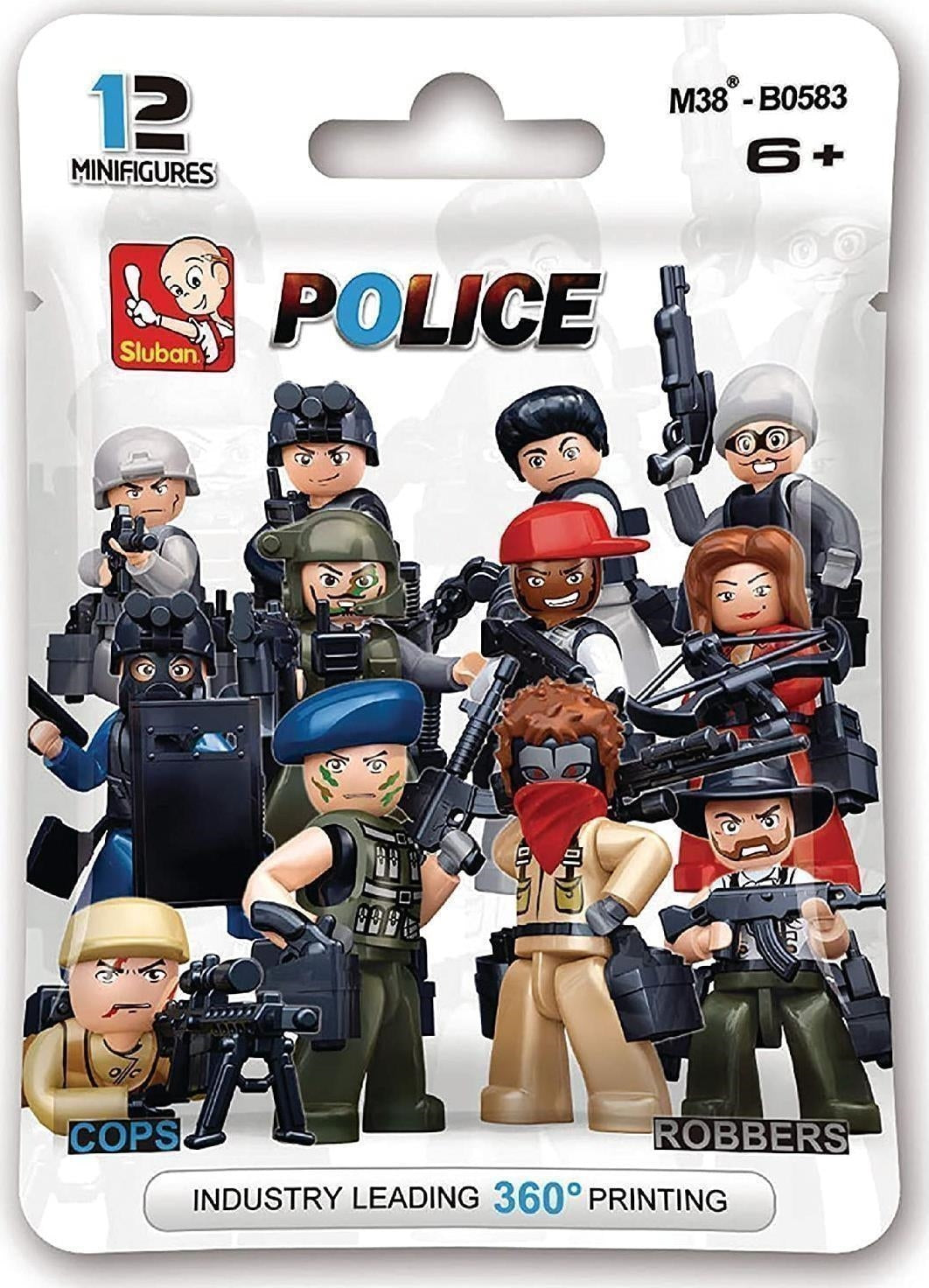 Sluban: Minifigures Polizia E Ladri (Assortimento Casuale)