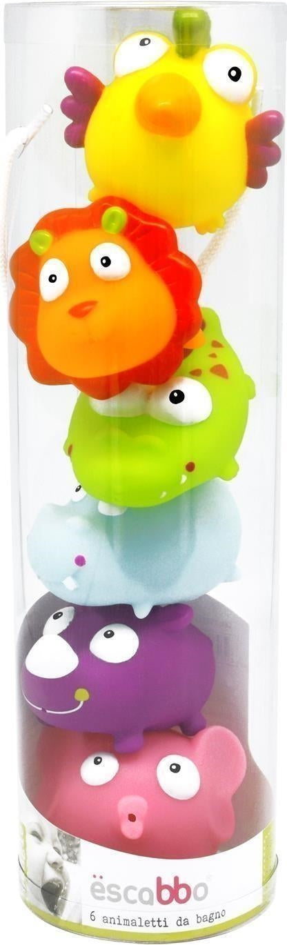 Escabbo: Set Animaletti Della Giungla In Tubo Trasparente