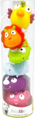 Escabbo: Set Animaletti Della Giungla In Tubo Trasparente