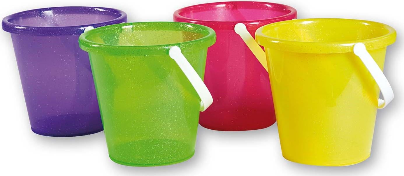 Androni: Estivo - Secchiello Trasparente Colorato Paillettes 2 (Made In Italy)