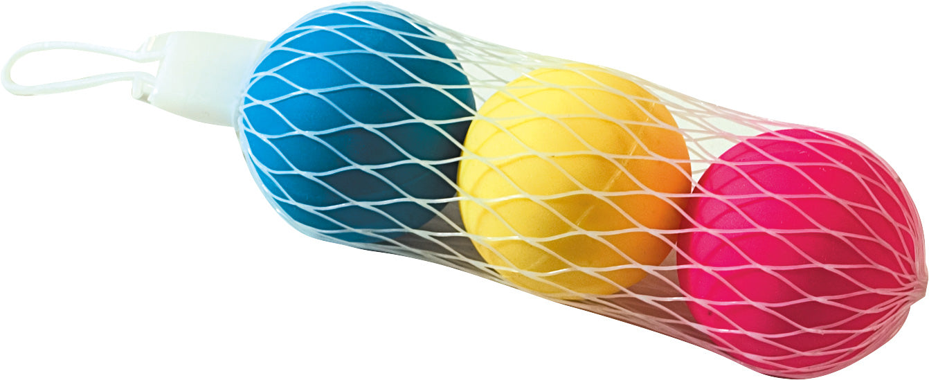 Androni: Palline Beach Ball 3 Pz In Rete (Made In Italy)