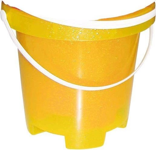 Androni: Estivo - Secchiello Torre Trasparente Colorato Con Paillettes (Made In Italy)