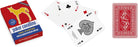 Masenghini: Carte Da Gioco Poker Cavallino Oro Plastica Rosso